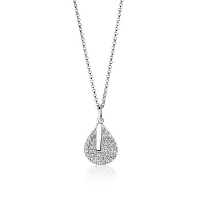 zinzi-zic1573-zilveren-ketting-met-hanger-druppel-zirkonia-14-mm-breed-lengte-40-45-cm