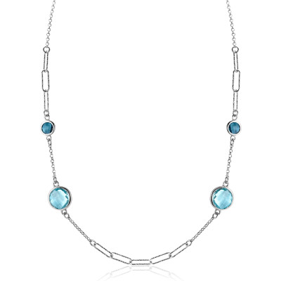 zinzi-zic2418-zilveren-paperclip-ketting-met-blauwe-zirkonia-11-mm-breed-lengte-40-45-cm