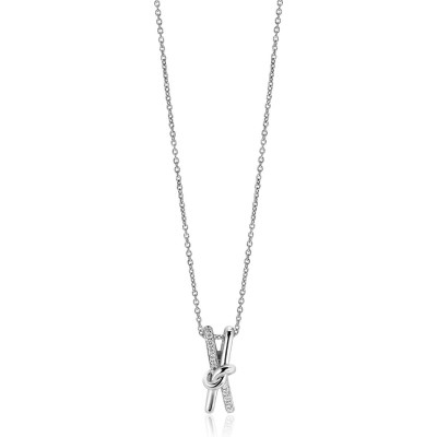 zinzi-zic2505-zilveren-ketting-met-hanger-knoop-en-kruisje-19-5-mm-breed-lengte-45-cm
