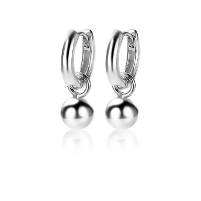 zinzi-zich1930-zilveren-oorbedels-met-bolvormige-hanger-6-mm-breed-zonder-oorringen