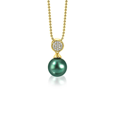 zinzi-zih1151gg-gold-plated-hanger-met-groene-imitatieparel-en-zirkonia-s-10-mm-breed-hoogte-18-5-mm