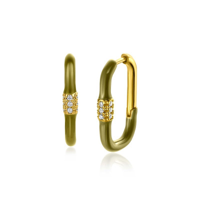 zinzi-zio2374-vergulde-oorringen-met-groen-emaille-en-zirkonia-3-mm-breed-hoogte-22-mm