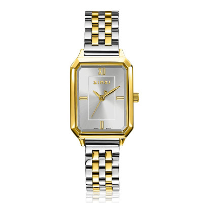zinzi-ziw2533-bicolor-gold-plated-stalen-dameshorloge-met-rechthoekige-zilverkleurige-wijzerplaat