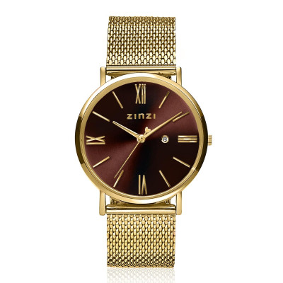 zinzi-ziw536m-gold-plated-stalen-mesh-horloge-bruine-wijzerplaat-datum-o-34-mm