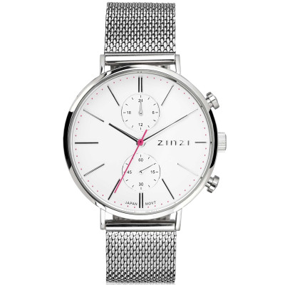 zinzi-ziw706m-zilverkleurig-stalen-mesh-horloge-met-zwart-roze-wijzerplaat-o-39-mm