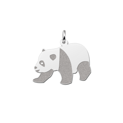 zilveren-panda-hanger
