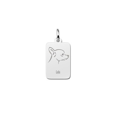 zilveren-rechthoekige-hanger-met-hondensilhouet-chihuahua