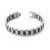 boccia-titanium-0334-01-heren-schakelarmband-zilverkleurig-met-zwart-lengte-21-cm