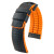 hirsch-ayrton-0917692050-5-zwart-oranje-horlogeband-met-ruitpatroon-breedte-20-24-mm