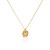 glow-102-8340-45-gold-plated-ketting-met-hanger-knoop-13-mm-lengte-42-5-45-cm
