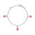 glow-104-0690-16-zilveren-armband-met-hanger-roze-hartjes-7-mm-lengte-14-16-cm