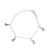 glow-104-1324-16-zilveren-armband-met-hanger-emaille-lama-roze-5-mm-lengte-16-cm