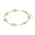 glow-104-8623-19-armband-met-steen-gold-plated-groen-zirkonia-s-glanzende-schakels-7-mm-breed-lengte-17-5-19-cm