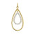 glow-120-0813-00-gold-plated-dubbele-druppel-hanger-met-steen-zirkonia-15-mm-breed-hoogte-34-mm