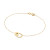 glow-204-2051-19-gouden-armband-met-hanger-twee-in-elkaar-geschakelde-cirkels-10-mm-lengte-19-cm