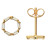 glow-206140300-gouden-oorstekers-met-zeshoekige-vorm-en-transparante-zirkonias-diameter-6-mm