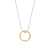 ti-sento-34071sy-42-collier-met-gold-plated-slang-en-zirkonia-lengte-38-40-42-45-48-cm