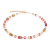 coeur-de-lion-geocube-ketting-iconic-precious-4905-10-0310-goudkleurig-met-rood-en-beige