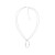 calvin-klein-cj35000685-zilverkleurige-ketting-met-organische-ovale-hanger-12-mm-50-cm-lengte