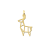 geometrische-hanger-goud-met-hert-vorm