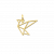 gouden-geometrische-hanger-vogel