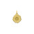 gouden-zonnebloem-hanger-met-initiaal