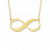 Gouden infinity ketting 