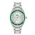 lacoste-boston-lc2011487-herenhorloge-met-groene-bezel-en-stalen-schakelband-39-mm