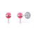 lapetra-lpos0100-zilveren-oorknopjes-met-roze-lolly-van-emaille-4-mm-breed-hoogte-9-mm
