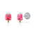 lapetra-lpos0103-roze-emaille-oorknopjes-met-ijsje-zilver-hoogte-9-mm