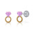 lapetra-lpos0111-goudkleurige-ring-oorstekers-roze-paars-emaille-van-zilver-hoogte-9-mm