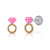 lapetra-lpos0112-goudkleurige-ring-oorstekers-roze-emaille-van-zilver-hoogte-9-mm