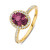 14-karaat-gouden-entourage-ring-met-roze-toermalijn-1-18-crt-diamant-0-24-crt-11-mm-breed