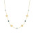 14-karaat-gouden-ketting-met-blauwe-topaas-en-matte-cirkels-lengte-45-cm