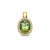 14-karaat-gouden-ovale-halo-hanger-met-groene-toermalijn-en-diamant-0-10-crt-7-5-mm-x-13-mm