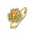 14-karaat-gouden-ring-met-citrien-diamant-0-19-crt-en-peridoot-12-5-mm-breed