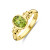 14-karaat-gouden-ring-met-groene-peridoot-en-ribbels-9-mm-breed