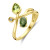 14-karaat-gouden-ring-met-organische-vormen-en-groene-toermalijn-peridoot-en-diamant