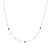 gouden-glanzende-ketting-met-blauwe-en-groene-kwartsiet-hangers-4-mm-lengte-45-cm