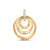 matte-14-karaat-gouden-hanger-met-transparante-zirkonia-en-ronde-vorm-hoogte-23-mm