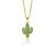 zinzi-zih2085-gold-plated-cactus-hanger-met-groene-zirkonia-briljant-hoogte-18-mm