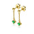 zinzi-zio2660g-goudkleurige-oorhangers-met-groene-zirkonia-hoogte-26-mm