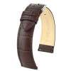 hirsch-duke-01028110-2-bruine-horlogeband-krokodillenpatroon-zilverkleurige-gesp