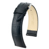 hirsch-duke-01029050-2-zwarte-leren-horlogeband-met-krokodilpatroon