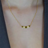 boccia-titanium-08031-02-ketting-goud-op-titanium-met-vijf-kleine-rondjes-lengte-50-cm