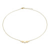 boccia-titanium-08031-02-ketting-goud-op-titanium-met-vijf-kleine-rondjes-lengte-50-cm