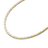 boccia-titanium-08081-02-schakelketting-met-zilverkleurige-en-bewerkte-goudkleurige-staafjes-lengte-45-cm