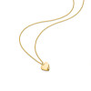 boccia-titanium-08083-02-gold-plated-ketting-met-glanzende-hartjes-hanger-lengte-42-cm