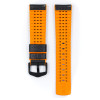 hirsch-ayrton-0917692050-5-zwart-oranje-horlogeband-met-ruitpatroon-breedte-20-24-mm