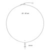 glow-102-0748-45-zilveren-ketting-met-hanger-zirkonia-dubbele-cirkels-14-mm-lengte-42-45-cm